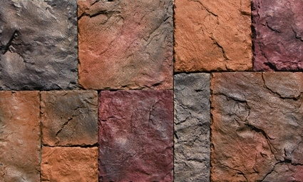La pierre artificielle intérieure extérieure lambrisse le placage de mur de Faux de polyuréthane de l'unité centrale 3D
