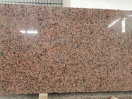 La pierre rouge aiguisée polie de granit de feuille d'érable couvre de tuiles pour le mur