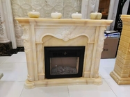 Bordure décorative adaptée aux besoins du client de cheminée de marbre de pierre d'onyx