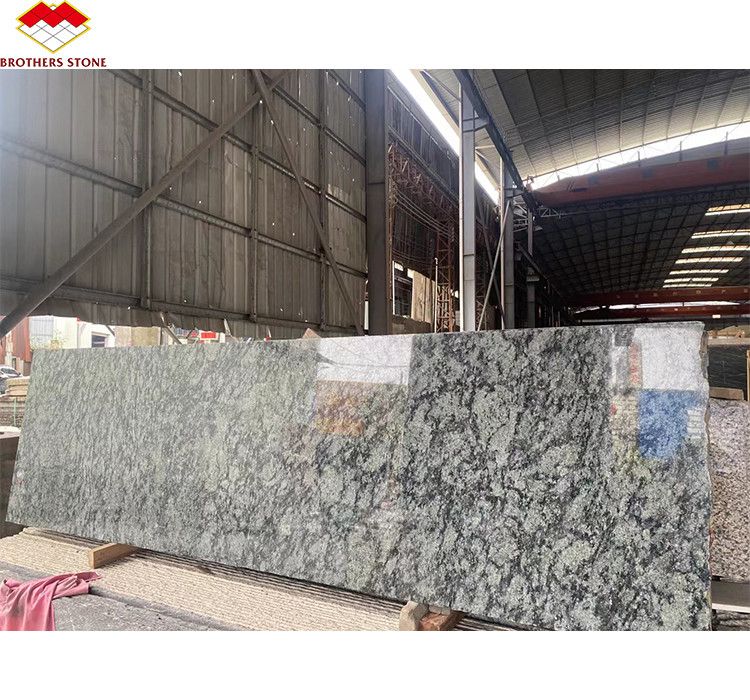 Blocs de granit en forme de pierre coupés sur mesure en vert d'olive G612 avec finition de surface finie