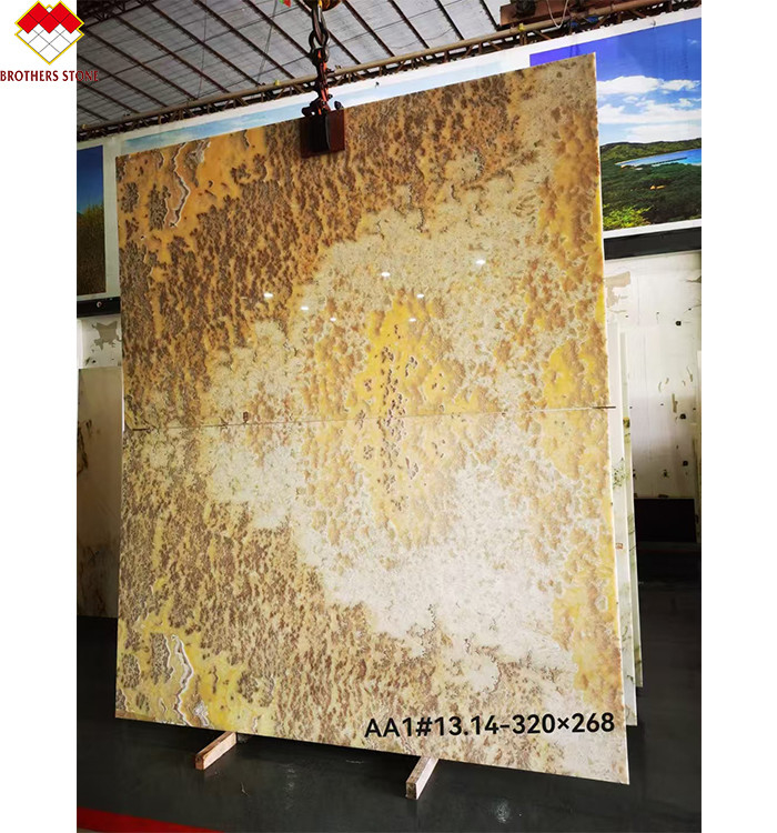 Rêver de marbre de jade vert Onyx dalle pour la villa Table haut comptoir et plancher de panneau mural