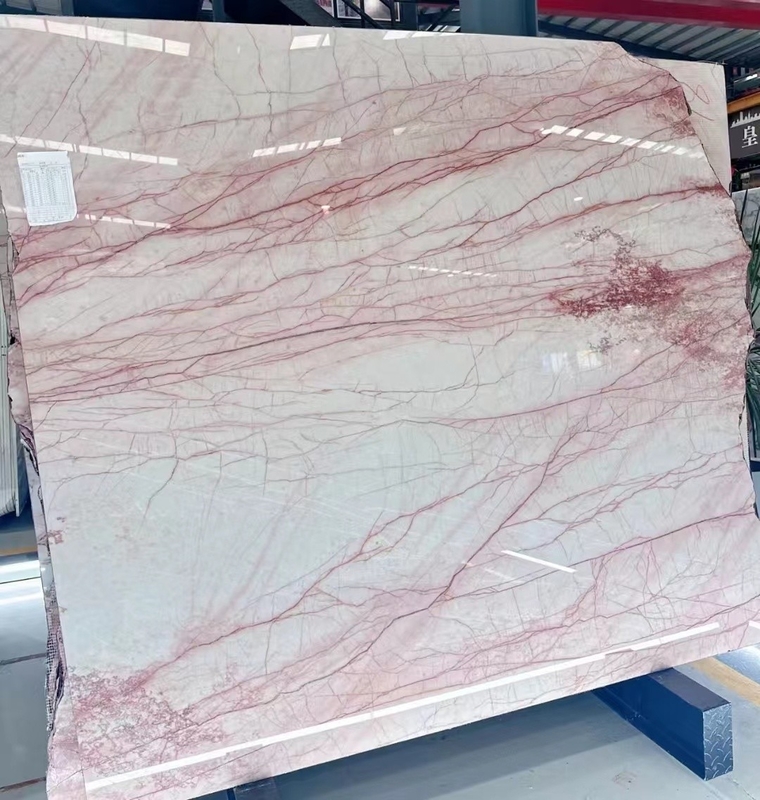 Marbre rose fumé naturel pour les carreaux de sol de luxe