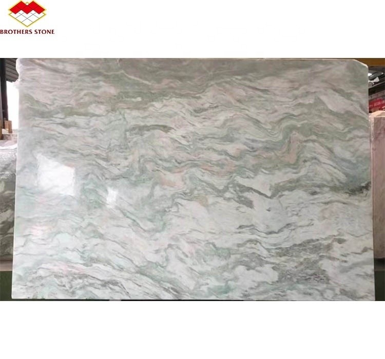 Style de conception moderne Grande dalle de jade vert onyx pierre de marbre pour le mur et la table de salle de bain