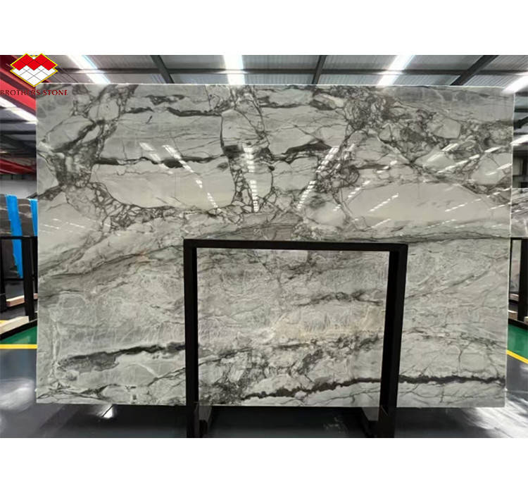 Brésil Calacatta Marbre gris poisson ventre Marbre gris pour l'hôtel Escalier antidérapant