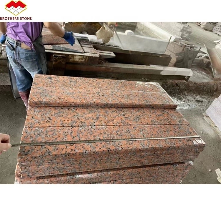 G562 Granit rouge de pierre naturelle polissée antidérapante Granite de dalle pour l'escalier de luxe